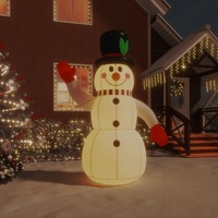  Christmas Inflatable Snowman with LEDs 240 cm