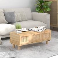  Coffee Table Brown 80x40x30 cm Engineered Wood&amp;Solid Wood Pine