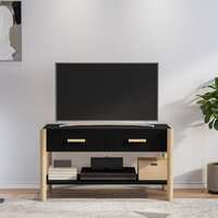  TV Cabinet Black 82x38x45 cm Engineered Wood