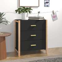 Sideboard Black 62x38x70 cm Engineered Wood