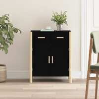  Sideboard Black 62x38x75 cm Engineered Wood