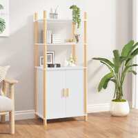  Highboard White 60x40x141 cm Engineered Wood