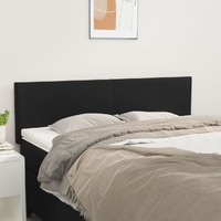  Headboards 2 pcs Black 72x5x78/88 cm Faux Leather
