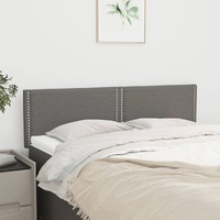  Headboards 2 pcs Dark Grey 72 cm Fabric