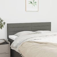  Headboards 2 pcs Dark Grey 72 cm Fabric