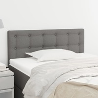  Headboard Dark Grey 100 cm Fabric