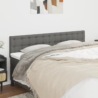  Headboards 2 pcs Dark Grey 80 cm Fabric