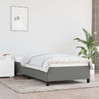  Bed Frame without Mattress Dark Grey King Single Fabric