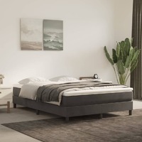  Pocket Spring Bed Mattress Dark Grey 137x190x20 cm Double Velvet