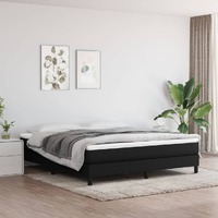  Pocket Spring Bed Mattress Black 153x203x20 cm Queen Size Fabric