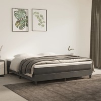  Pocket Spring Bed Mattress Dark Grey 152x203x20 cm Queen Velvet