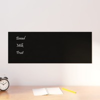 Wall-mounted Magnetic Board Black 80x30 cm Tempered Glass