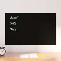  Wall-mounted Magnetic Board Black 80x50 cm Tempered Glass