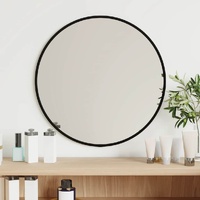  Wall Mirror Black Ø 40 cm Round