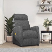  Massage Chair Dark Grey Fabric