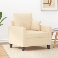  Sofa Chair Cream 60 cm Fabric