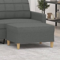  Footstool Dark Grey 70x55x41 cm Fabric