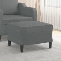  Footstool Dark Grey 60x50x41 cm Fabric