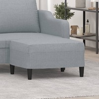  Footstool Light Grey 70x55x41 cm Fabric