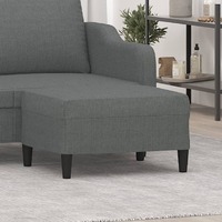  Footstool Dark Grey 70x55x41 cm Fabric