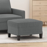  Footstool Dark Grey 60x50x41 cm Fabric