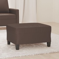  Footstool Brown 70x55x41 cm Faux Leather