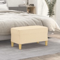  Bench Cream 70x35x41 cm Fabric