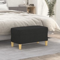  Bench Black 70x35x41 cm Fabric