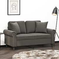  Throw Pillows 2 pcs Dark Grey 40x40 cm Velvet