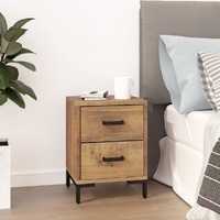  Bedside Cabinet Brown 36x30x45 cm Solid Pinewood