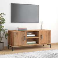  TV Cabinet Brown 110x35x48 cm Solid Pinewood