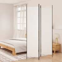  3-Panel Room Divider White 150x220 cm Fabric