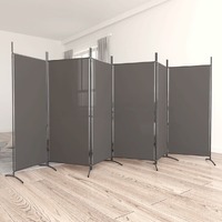  6-Panel Room Divider Anthracite 520x180 cm Fabric