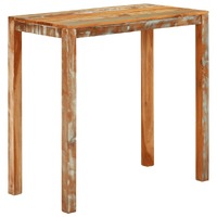  Bar Table 112x55x108 cm Solid Wood Reclaimed