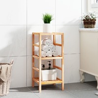  Bathroom Shelf 35.5x35.5x79 cm Solid Wood Walnut