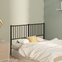  Metal Headboard Black 137 cm Double