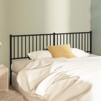  Metal Headboard Black 183 cm King