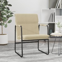  Lounge Chair Cream 55x64x80 cm Fabric