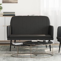  Bench Black 107x80x81 cm Faux Leather