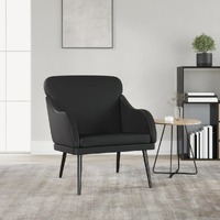  Armchair Black 63x76x80 cm Faux Leather