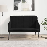  Bench Black 110x76x80 cm Velvet