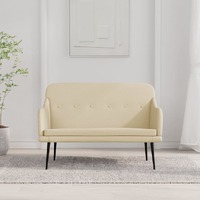  Bench Cream 110x76x80 cm Fabric