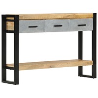  Console Table 110x30x76 cm Solid Rough Wood Mango