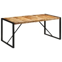  Dining Table 175x90x76 cm Solid Rough Wood Mango