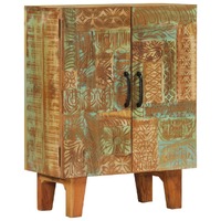  Hand Carved Sideboard 55x30x75 cm Solid Wood Reclaimed