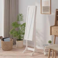  Free-Standing Mirror White 34x37x146 cm
