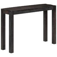  Console Table Black 110x30x76 cm Solid Wood Mango