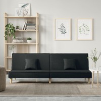  Sofa Bed Black Fabric