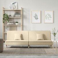  Sofa Bed Cream Fabric