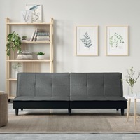  Sofa Bed Dark Grey Fabric